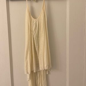 Blue Life Soft sheer open back halter top